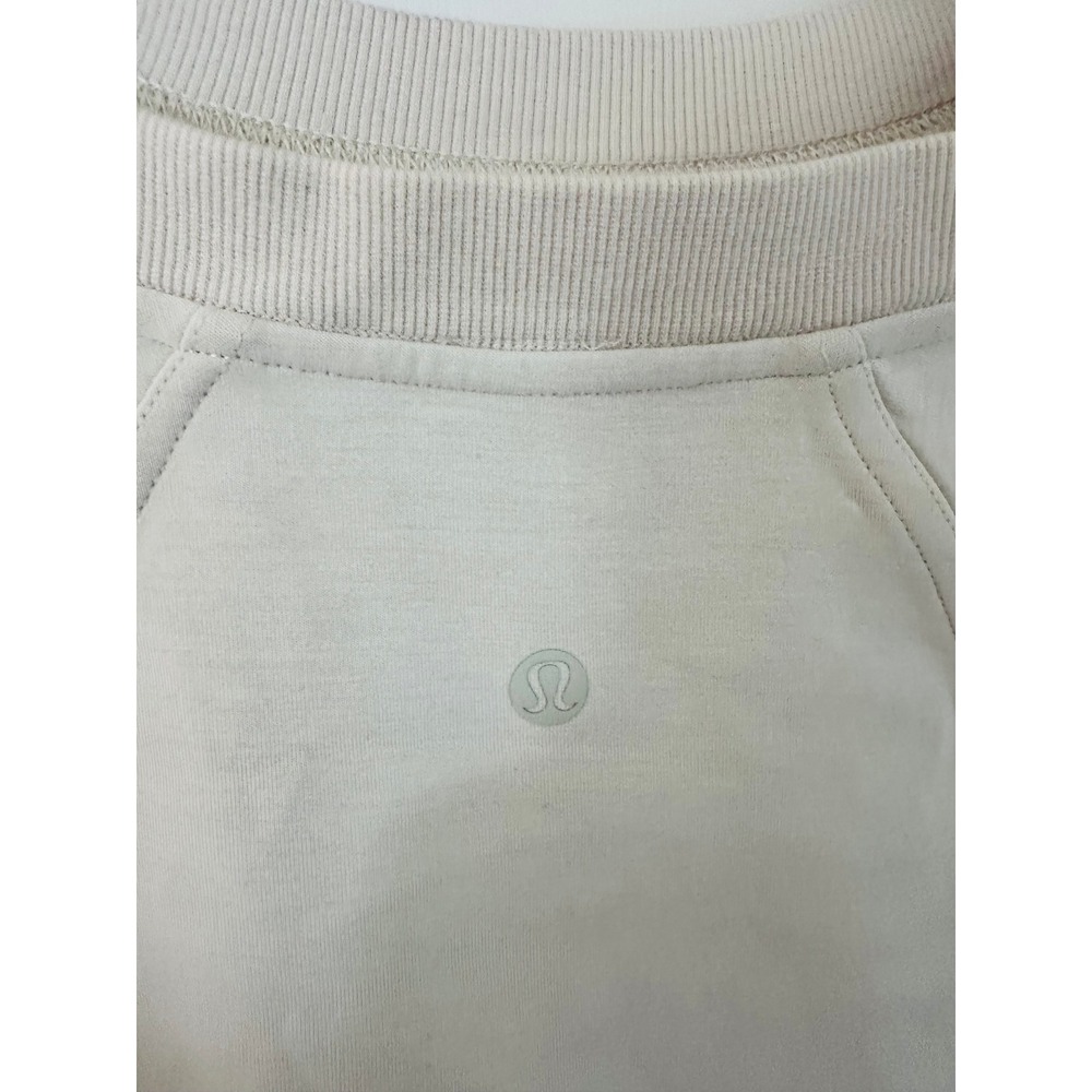 Lululemon Softstreme Ribbed-Hem Pullover in Natural Ivory Size 12 - Picture 4 of 4